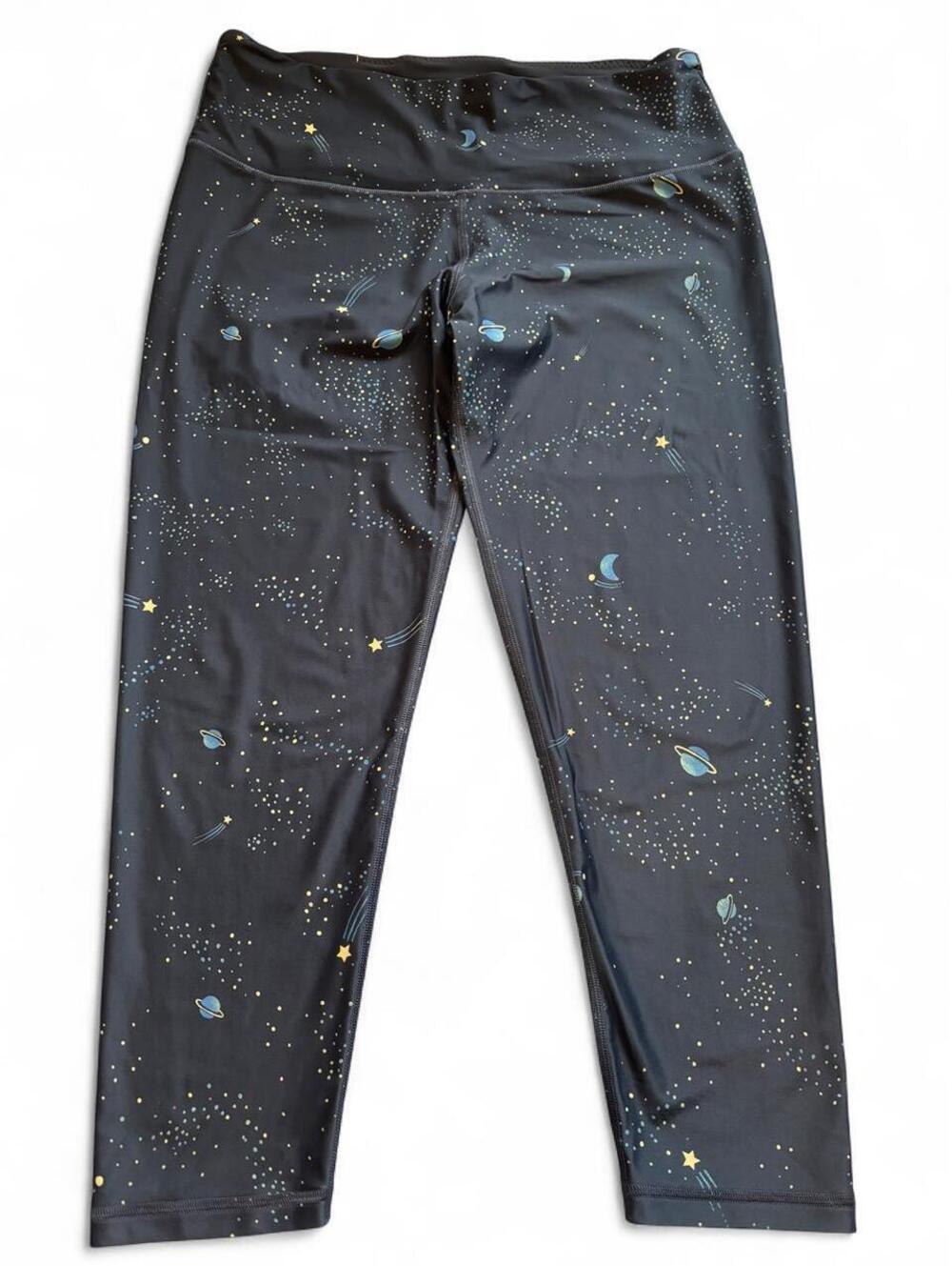 Victoria Sport Celestial Galaxy Print Leggings - Size XL ✨🪐